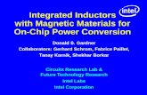 Integrated Inductors with Magnetic Materials for On-Chip ......• Inductors with magnetic material – Single films increase inductance by ≤30% up to 9.8 GHz – Magnetic vias –