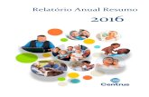 Relatório Anual Resumo 2016 - Centrus€¦ · Relatório Anual 2016 – Resumo 7 Demonstração da Mutação do Ativo Líquido Plano de Gestão Administrativa - PGA Demonstração