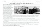 MVA Newsletter 2016 - Marconi Veterans · Marconi Veterans January 2016 Association Newsletter Page 1 of 14 Marconi family visit to Chelmsford Peter Turrall, MVA Chairman F ollowing