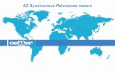 AC Synchronous Reluctance motors · 2019-02-12 · AC Synchronous Reluctance Motors Invented many years ago but developed for production in series only recently the Synchronous reluctance