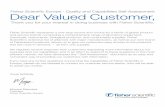 Fisher Scientific Europe - Quality and Capabilities Self-Assessment ... · Fisher Scientific Europe - Quality and Capabilities Self-Assessment Fisher Scientific represents a one-stop