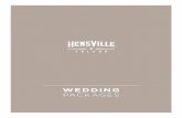 WEDDING PACKAGES - WEDDING PACKAGES HENSVILLE WEDDINGS | WEDDING PACKAGES 10 All prices are subject