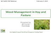 Weed Management in Hay and Pasturepss.uvm.edu/pdpforage/Webinar/Feb3_2015/SAREPDP... · Roundup Ready alfalfa –Genuity Roundup Ready alfalfa available for forage planting –Jan.