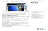 DATENBLATT SureColor SC-T7200-PS · PDF file Der SC-T7200 gehört zu der SureColor SC-T-Serie von Epson, einer 4-Farb-Großformatdrucker-Reihe, die sehr hohe Druckgeschwindigkeiten