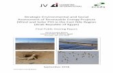 Strategic Environmental and Social Projects · A Strategic Environmental and Social Impact Assessment (SESA) for the development of renewable energy (RE) projects in a 1,725 km²