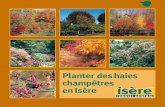 Planter des haies champêtres en Isère - Biodiversite et bati · caduques et persistantes, seulement contenus par une taille destinée à les équilibrer entre eux et à éviter