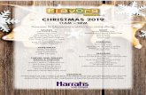 CHRISTMAS 2019 - Caesars Pumpkin Angel Food Cake, Cranberry Christmas Cake, Eggnog Pound Cake, Chocolate Decadent Cake, Fruit Tarts, Cream Pies, Pecan Bars, Cream Puffs, Éclairs,
