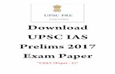 Downloaded From: :// · UPSC PRE EXAM PAPERS . AMC-D-CLYS/71A [ P.T.O. (b) 32/ 243rd part of the population (a) 16/ 243rd part of the population sixth year, if there is no further