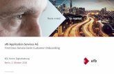 afb Application Services AG First Class Service beim ......Robert Park); From touchpoints to journeys: Seeing the world as customers do; March 2016 •Für 73 Prozent aller Konsumenten