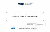 EMAR Forms Document - European Defence Agency · 10/4/2016  · EMAR Forms Edition Number : 1.2 Page Edition Date : 4 Oct 2016 Status: Approved 6/107 EMAR Form 1 - Authorised Release