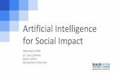 Artificial Intelligence for Social Impact...Predictive Maintenance Precision Agriculture Field Automation Advertising Education Gaming Professional & IT Services Telco/Media Sports