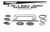 READERS 31797Q Fairmount 4-in-1 Ball Joint Service Kit · 2 Eastwood Technical Assistance: 800.343.9353 >> techelp@eastwood.com The FAIRMOUNT 4-IN-1 BALL JOINT, U-JOINT SERVICE KIT