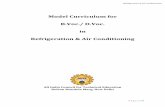 Model Curriculum for B.Voc./ D.Voc. in Refrigeration & Air ... and Air Conditioning...5.GV.08 Refrigeration & Air Conditioning Applications 3 50 Lab/Practical 5.VP.03 Project 3 50