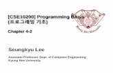Seungkyu Lee - khu.ac.krcvlab.khu.ac.kr/Lecture6.pdf · 2016-03-30 · 12 Program 4 This function adds two integers re turns sum. Pre Post Parameters a b Returns a + b add (int a,