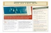 WINTER 2019 BIO 94 LEC B/D - Faculty Websites...BIO 94 LEC B/D Organisms to Ecosystems WINTER 2019 How do we know that whales share a common ancestor with modern day hippos? Where