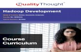 Hadoop Development - Leader In Software Training · HADOOP DEVELOPMENT 1. Understanding Big Data and Hadoop Introduction to Big Data & Big Data Challenges Limitations & Solutions