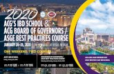 ACG'S IBD SCHOOL BOARD OF GOVERNORS / ASGE BEST acg board of governors/ asge best practices course saturday and sunday, january 25-26, 2020 acg and asge members pay only $99 for 1-day