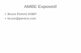 AMBE Exposed! - Cacharreo · use software AMBE as an app, rather than a hardware AMBE dongle or daughter board, except for intellectual property considerations. We have a public specification