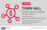 Town Hall - ryerson.ca · attendees and on ryerson.ca/social-innovation/COVID-19/ SFA and OSI will continue to host online events to respond to student questions on financial assistance.