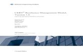 CERT Resilience Management Model, Version 1 · integrated into CERT-RMM to elevate operational resilience management to a process approach and to provide an evolutionary path for