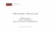 Module Manual - OTH Regensburg · startup, corporate entrepreneurship and innovation management scenarios. They are self-reliant, They are self-reliant, they possess critical abilities
