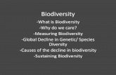 Biodiversity - ms-kellys-universe.weebly.com · Measuring Biodiversity •The distance between a habitat and a source of colonizing species affects species richness on an island –Oceanic