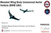 Blended Wing Body Unmanned Aerial Vehicle (BWB UAV) · Vehicle (BWB UAV) Professors Mostafa El-Sayed, Fidel Khouli, and Fred Nitzche. 2018-2019. Kieran Lee. Project Overview 2 DESIGNS