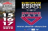 2019 - prod5.assets-cdn.io · info@drone-days.be contact@drone-days.be THE DRONE MARKET FIELDS OF APPLICATION OF CIVIL DRONE THE TAKE-OFF OF COMMERCIAL UAV 35,1 % 25,4 % 10,5 % 7,8