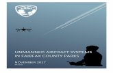 Unmanned Aircraft Systems in Fairfax County Parks · 2017-12-08 · its park lands and facilities could support the expansion of unmanned aircraft systems (also known as “UAS”