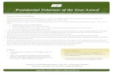 Presidential Volunteer of the Year ... - Michigan Farm Bureau€¦ · Presidential Volunteer of the Year Award Applications must be emailed to: smille1@michfb.com Program Rules &