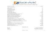Sol-Ark 8K Install Guide & Owner’s Manual · august 2, 2019 1 sol-ark 8k install guide & owner’s manual install guide 1-24 table of contents 1 disclaimer 2 component guide 3 system