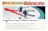 NEA Higher EducationAdvocate · Make your office hours better. CELEBRATE! 10 Professors of the Year BY THE NUMBERS 11 The race gap in student lending. THE STATE OF HIGHER ED 13 Strike