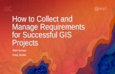 How to Collect and Manage Requirements for Successful GIS Projects · How to Collect and Manage Requirements for Successful GIS Projects, 2017 Esri User Conference--Presentation,