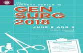 9TH ANNUAL CURRENT TOPICS INGEN - Department of SurgeryContinuing Education Units The University of Wisconsin–Madison ICEP, as a member of the University Continuing Education Association