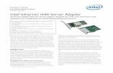 Intel Ethernet I340 Server Adapter ... • Hardware optimizations for virtualized servers • Reliable and proven Gigabit Ethernet technology from Intel Corp. Based on the new Intel®