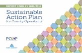 REPORT CARD: FY 2015/2016 Sustainable Action Plan · Sustainable Action Plan for County Operations • Report Card: FY 2015/2016 | 9 TARGET 1 Renewable Energy: By 2025, at least 15%