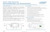 EP53A8xQA 1A PowerSoC Datasheet - Intel · EP53A8xQA 1A PowerSoC Step-Down DC-DC Switching Converter with Integrated Inductor DESCRIPTION The EP5 3A8LQA and EP53A8HQA are 1 A PowerSoC