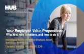 Your Employee Value Proposition - Greater Pittsburgh CEBS · 2019-05-22 · •Maintain healthy differences across geographies and employee populations •Experience lower regrettable