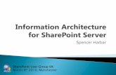 Information Architecture for SharePoint Server · Works with SharePoint Product Group on 2010 Readiness Author for MSDN on Excel Services, ECM, WCM ... Information Architecture for