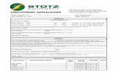 STOTZ - · PDF file stotz equipment employment application pre-employment questionnaire pre-employment drug test required equal opportunity employer position applied for: _ _____ _