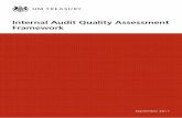 Internal Audit Quality Assessment Framework...The Internal Audit Quality Assessment Framework is the Treasury’s recommended approach to carrying out internal and external quality