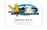 MINUTES - Shire of Carnamahcarnamah.wa.gov.au/library/file/minutes-and-agendas/2014... · 2014-12-16 · Shire of Carnamah Minutes Ordinary Meeting of Council 19th November 2014 7