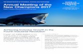 The Global Summit on Innovation, Science and Technology Annual Meeting … · 2017-06-19 · The Global Summit on Innovation, Science and Technology Annual Meeting of the New Champions