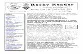 Volume 54, Issue 12 December, 2016 · Beaders (Nancy) - resume in the spring Rocky Reader (Debby) - deadline midnight Monday Nov 21 Metalcrafters (Debby) – last meeting of 2016