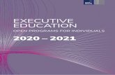 EXECUTIVE EDUCATION · Executive Transition Program Module 1 Module 2 * Module 3 13 – 20 Nov 2020 12 – 19 Feb 2021 14 – 21 May 2021 24 days (8 days per module) €24 900 General