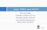 Italy THEN and NOW - The Center of the Universe Then and...Italy THEN was the issuer of its currency and, as such, the solvency problem was of perception only. Therefore, the solution