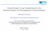 Small Angle X-ray Scattering for the Determination of … · 2019-05-14 · Small-Angle X-ray Scattering (SAXS) has already been established, ISO standard 17867:2015 available •Nanoparticle