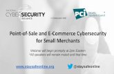 Point-of-Sale and E-Commerce Cybersecurity for Small Merchants · 2020-02-13 · Point-of-Sale and E-Commerce Cybersecurity for Small Merchants In Collaboration With: @staysafeonline.