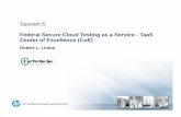 Federal Secure Cloud Testing as a Service - TaaS Center of ... · Federal Secure Cloud Testing as a Service - TaaS Center of Excellence (CoE) Robert L. Linton . Agenda • HP ALM