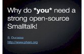 Why do *you* need a strong open-source Smalltalk!esug.org/data/ESUG2014/3 wednesday/1100-1145 Pharo... · Tweets, blogs, buzz Pharo 3,065 tweets / 1018 followers ... • Tudor Girba,